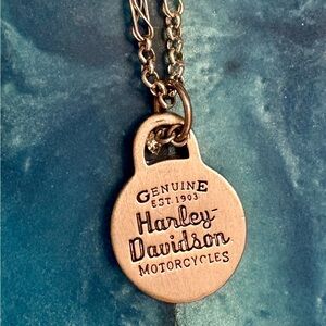 Harley-Davidson silver tone Pendant with chain